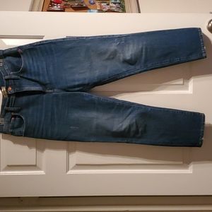 Madewell high rise slim crop boy jean